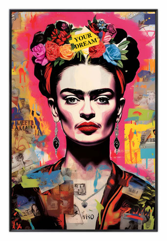 "Frida Kahlo" 80 x 120 x 4 cm, Sonderpreis 399,-€