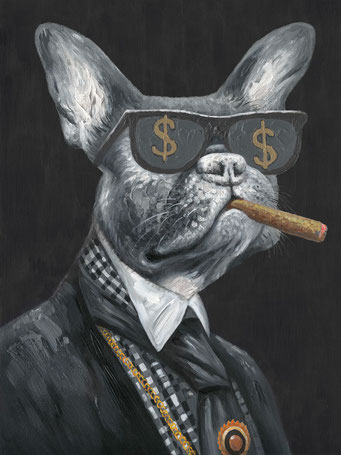 "French Bulldog" 90 x 120 cm, 299,€