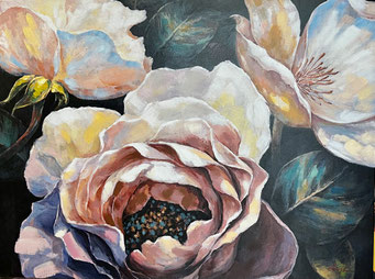 "Pfingstrose" 90x120 cm, 289,-€