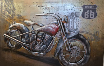 Metallbild"Harley", 120x 80 cm, 299,- €                          