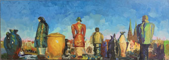 "Alexander Ignatkov, "Die Reisenden" 93x128 cm, SONDERPREIS 259,-€ 
