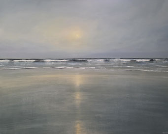 "Abenddämmerung II", F. Meisel, Öl auf Leinwand, 80x 100 cm, 948,-