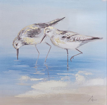 "Auf Nahrungssuche" 60 x60 cm, 99,€
