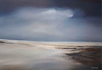 "Stimmung am Meer", 50x70 cm, gerahmt, Sonderpreis 99,-€