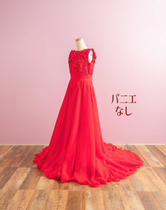 赤ドレスML　パニエ無