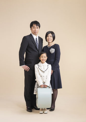 入学式　家族写真