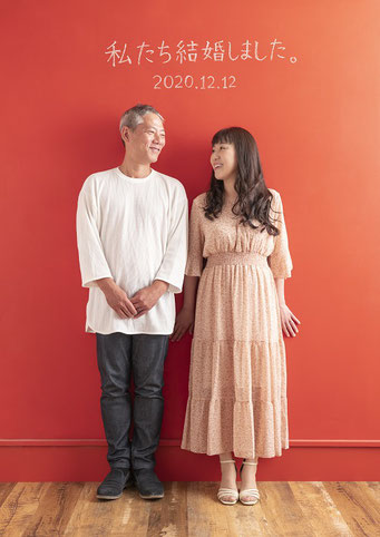 結婚報告　チョークレタリング