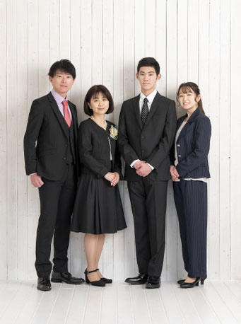 家族写真　卒業・入学記念