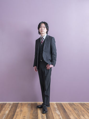 スーツで成人記念