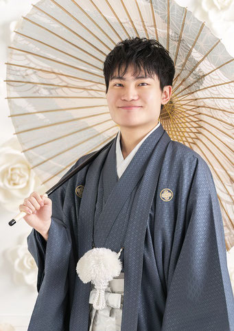 成人記念　羽織袴