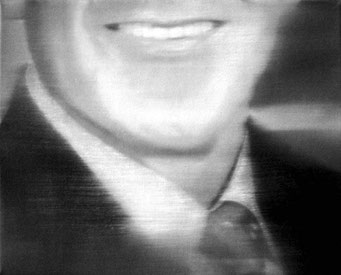 smile of G. W. Bush 02, 2003, Oil on Canvas, 24 x 30 cm