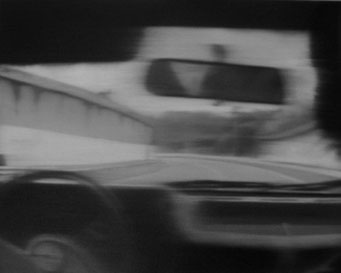Staueinfahrt 01, 2003, Oil on Canvas, 24 x 30 cm