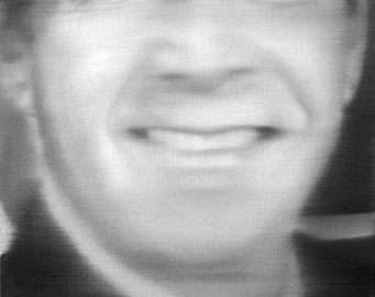 smile of G. W. Bush 02, 2003, Oil on Canvas, 24 x 30 cm
