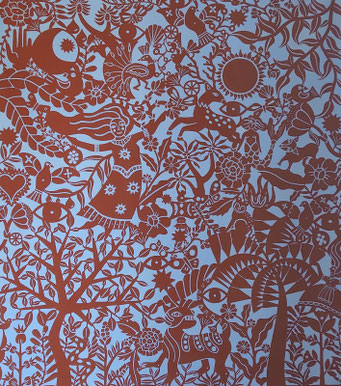 Making the invisible visible, 2023, cm160x170, acrylic on canvas.