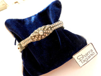 1980 SHARRA PAGANO pelle e cristalli -art.855-   SOLD