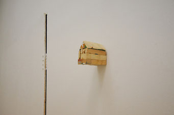The body of images, 2009, wood, 10x8x6 cm, Neon-campobase, Bologna, photo Gianni Schicchi