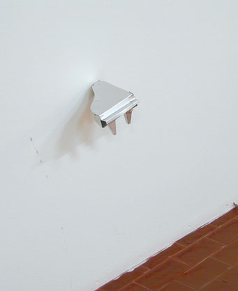 Wide,  2008, silver enamel on paper, 10x8x13 cm