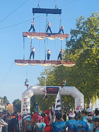 Showakt am Startpunkt