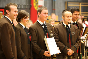 Cäciliakonzert 2016 - Andreas Oberascher erhielt das goldenen Leistungsabzeichen 