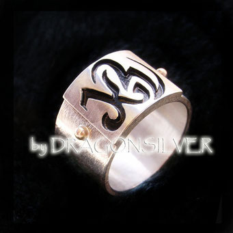 KW Ring - Gelbgold - Sterling Silber