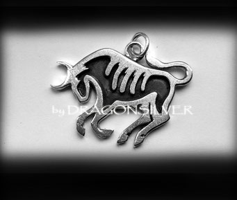 Taurus Kettenanhänger - Sterling Silber