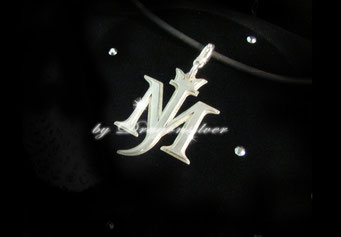 Michael Jackson Tribute Schmuck - Einzelstücke- Sterling Silber - Anhänger  MJ