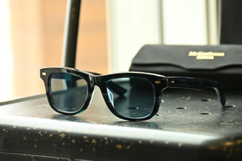 【眩しさ対策にTALEXの偏光サングラス】フレーム：Mr.Gentleman EYEWEAR DYLAN　レンズ：TALEX EASE BLUE HM Single Cort