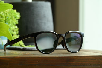 【可視光線調光レンズで遠近両用メガネ】フレーム：Eyevol  CONLONⅢ(53)　レンズ：Nikon LOHAS100Z 1.60 XTR ACTIVE GREY SND Cort