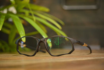 フレーム：お持込OAKLEY　 レンズ：TALEX MO’EYE GREY