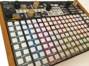 Deluge Community 1.2 Overlay (Chopin firmware) for intuitive design + unlabelled functions ‚Xluge Complete Colors’ by mxpand - synthesizer, Sampler, sequencer, groovebox from Synthstrom Audible, high-quality operation template/front foil/skin/film