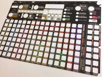 Deluge Community 1.2 Overlay (Chopin Firmware) für ein intuitives Design + nicht beschriftete Funktionen 'Xluge Complete Colors' von mxpand - Synthesizer, Sampler, Sequencer, Groovebox von Synthstrom Audible, hochwertige Bedien-Schablone/Skin/Folie