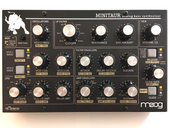 'Xtaur Classic' Instrument Overlay (magnetisch) von mxpand - für Moog Minitaur & Sirin, analog Synthesizer, hochwertige Bedien-Schablone/Skin/Folie