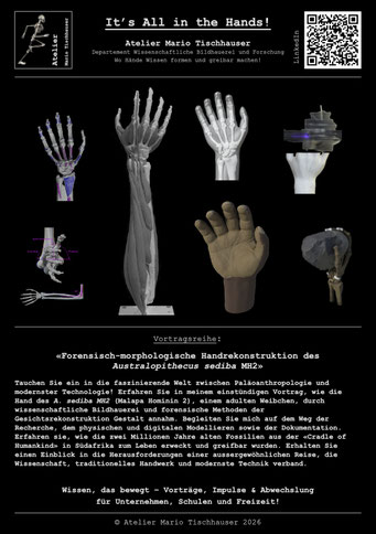 «Forensisch-morphologische Handrekonstruktion des Australopithecus sediba MH2»