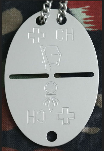 Militär Erkennungsmarke Artillerieschule-31