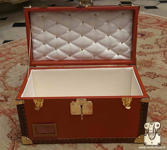 fabriquer ecrin sur mesure avec les accessoires de luxe malle2luxe paris vanity intérieur