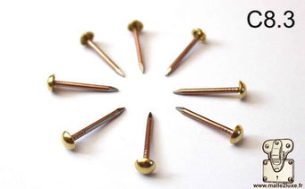 Trunk nails Hollow solid brass - ultra high-end by malle2luxe C8.3