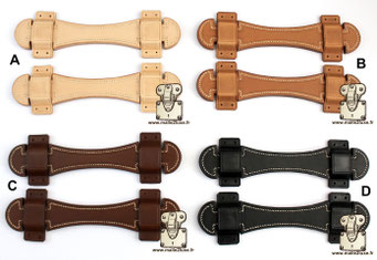 Premium handcrafted leather handle.