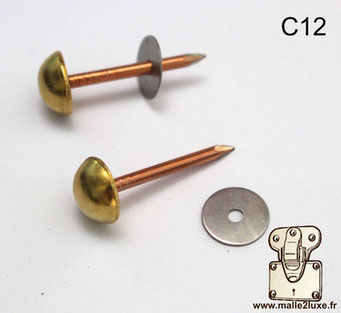 Trunk nails malletier solid brass - ultra high-end by malle2luxe C12
