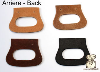 Premium PTC full-grain leather handle for trunk interiors.