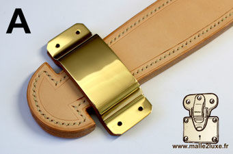 Premium handcrafted leather handle.
