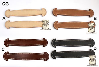 Premium handcrafted leather handle. Hermes Goyard