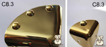 Trunk nails Hollow solid brass - ultra high-end by malle2luxe C8.3