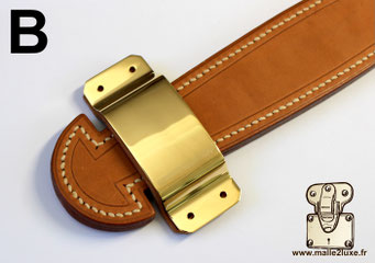 Premium handcrafted leather handle.