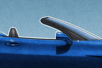 The Corvette C5 drawing is available in convertible body style