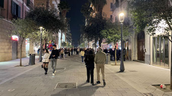 Via dei Mercanti am Samstag Abend