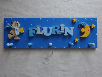 Bär stehend mit Stern - NAME - Mond und 3 Sterne
