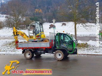 Spezial-Baggerarbeiten Adrian Krieg GmbH  Telefon 079 586 32 47 Felsabbau Felsarbeiten spitzen hämmern fräsen