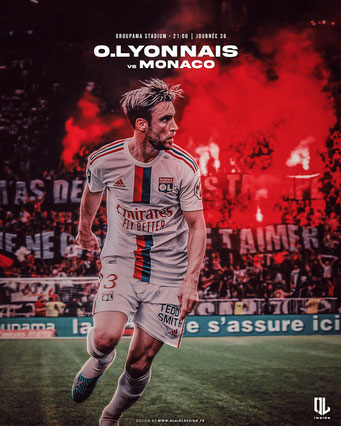 Olympique Lyonnais vs Monaco - Ligue 1 Uber Eats