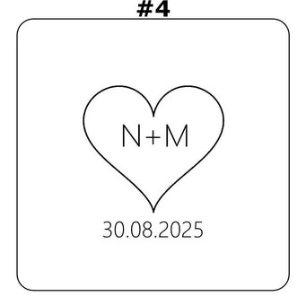 #4 - Herz + Initialen + Datum auf Ringetui graviert