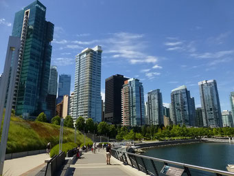 Promenade am Hafen von Vancouver